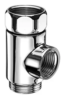 Rabatt Schell T-Stück mit Überwurfmutter 3/4 IG x 3/4 AG x 1/2 IG Chrom