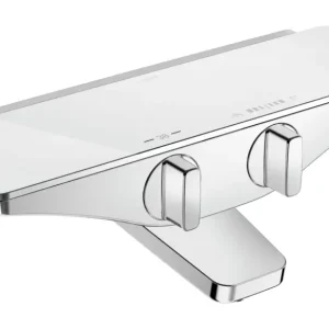 Hansa Hansaemotion Wannen-Thermostat-Batterie (G1/2) für Wandaufbau mit Verbrühschutz Chrom/Weiß Top-Preis