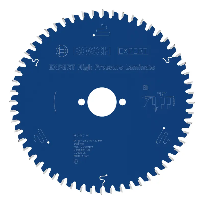 Nur Für Kurze Zeit Bosch Expert High Pressure Laminate Kreissägeblatt, 190 x 2,6/1,6 x 30 mm, 56 Zähne