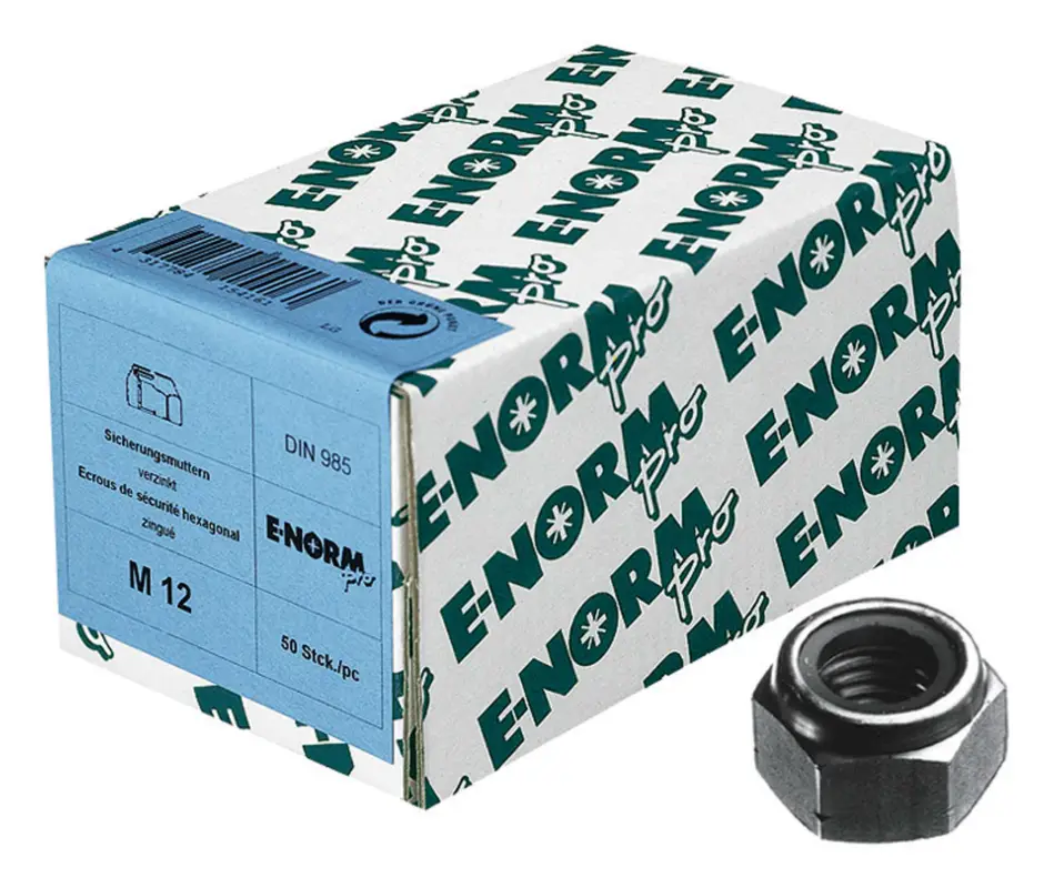 Heißes Angebot E-NORMpro Sicherungsmutter DIN 985 8 galvanisch verzinkt M8(Verpackungseinheit: 1000Stück)
