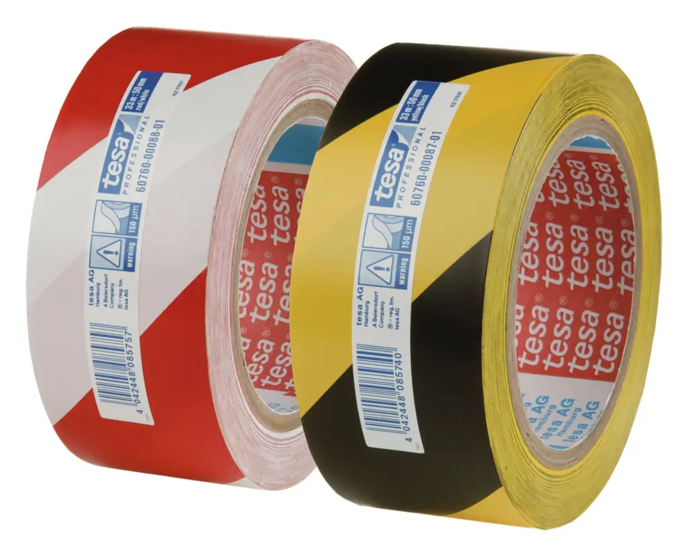 Tesa 60760 gelb / schwarz Warnband 33m x 50 mm Sale