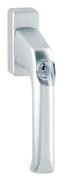 Hoppe London Aluminium-Dreh-/Kipp-Fenstergriff 013S/U34 (Stift 35 mm), abschließbar - silberfarben Neue Ware