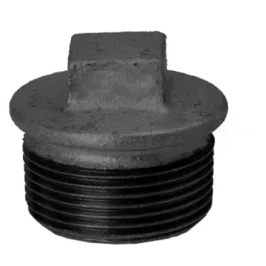 Hermann Schmidt Stopfen 290 DN 40, 1 1/2", mit Rand, schwarz Geprüft