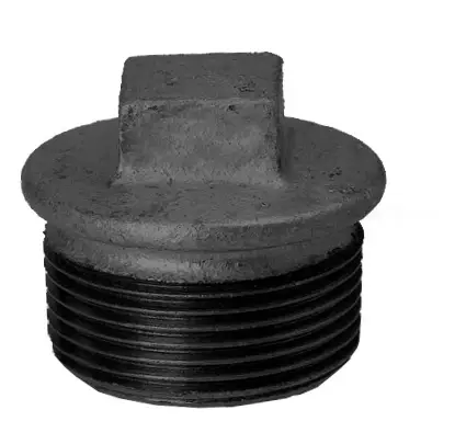 Hermann Schmidt Stopfen 290 DN 40, 1 1/2", mit Rand, schwarz Geprüft