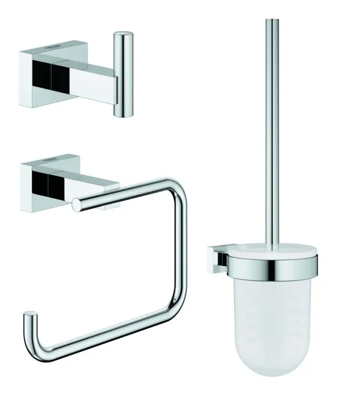 Online Kaufen Grohe Essentials Cube WC-Set 3 in 1 - Chrom