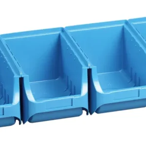 Allit Sichtboxen-Set blau 600 x 240 x 125 mm Sonderangebot