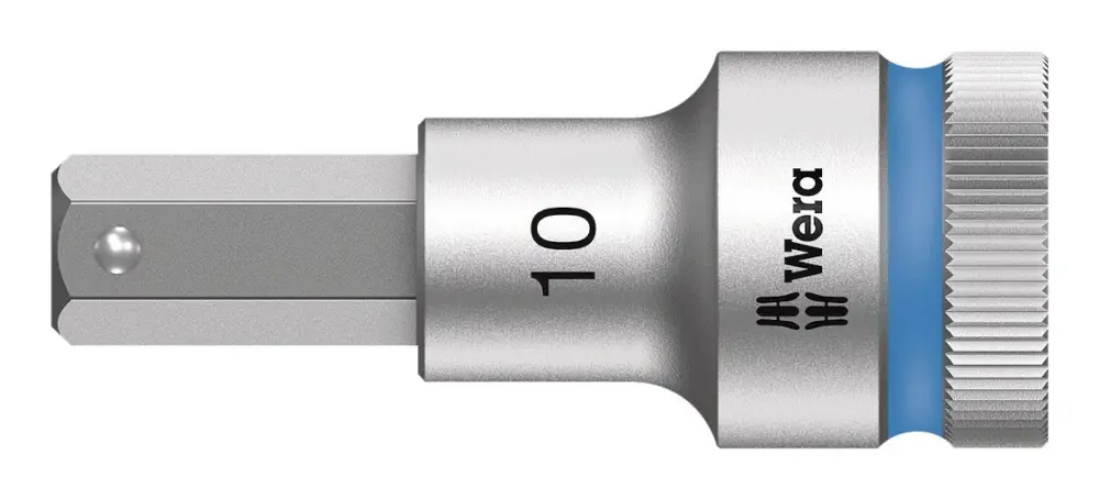 Wera Schraubendreher-Einsatz 1/2" 10 x 60 mm Innen-6-kant Haltefunktion Nur Heute