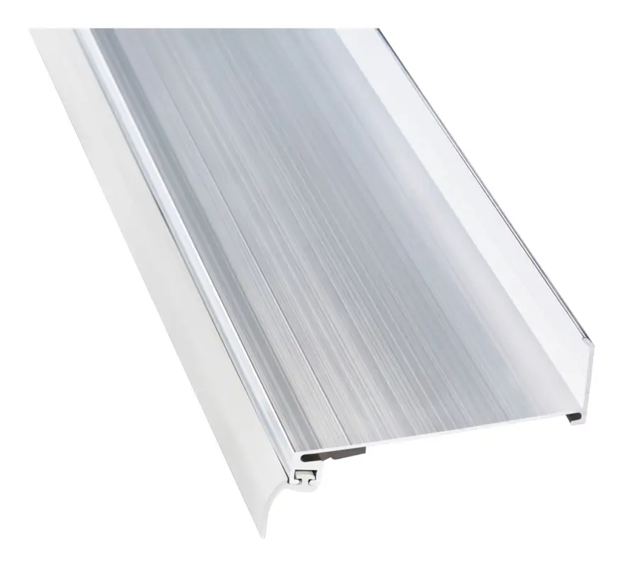 Rabatt Einsteiger Alu-Wandanschluss 115 x 3100 mm - Silber