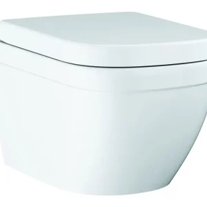 Grohe Euro Keramik Set Tiefspül-WC wandhängend mit SoftClose WC-Sitz - Alpinweiß Top-Preis