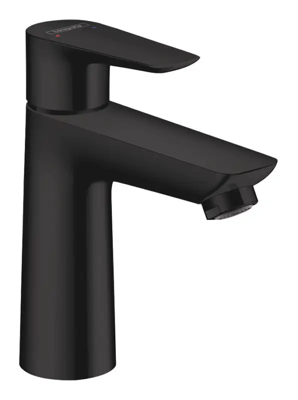 Hansgrohe Talis E Einhebel-Waschtischmischer 110 mit Zugstangen-Ablaufgarnitur - Mattschwarz Beliebt