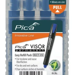 Pica Minen-Set für Permanentmarker VISOR Industrial blau Echt