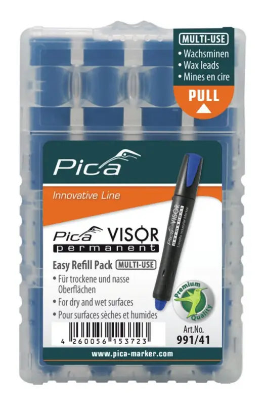 Pica Minen-Set für Permanentmarker VISOR Industrial blau Echt