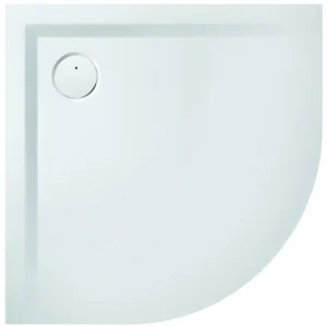 Echt Hoesch Muna Viertelkreisduschwanne 900 x 900 mm (550 mm Radius) - Weiß