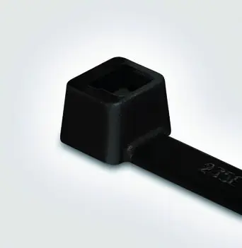 Geprüft Hellermann Kabelbinder L300mm schwarz 4,7x1,3mm Kunststoff UV-stabil nach ASTM D6779 -40-85°C Kunststoffzunge/-nase(Verpackungseinheit: 100Stück)