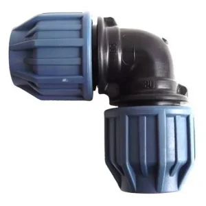 Bevo PP Klemm Winkel 90° 40 mm 16 bar 16 bar Schwarz/Blau DVGW/KIWA/WRAS Top-Seller