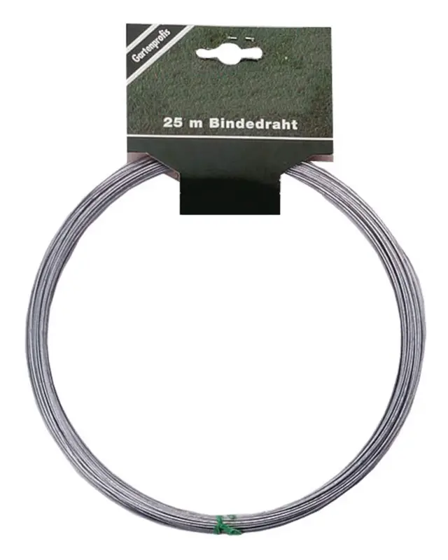 E-Flor Bindedraht verzinkt 1,2 mm 25m Ring mit Aufhänger Knallerangebot
