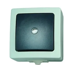 Must-Have Kopp Einzeltaster grau 1S AP NAUTIC IP44