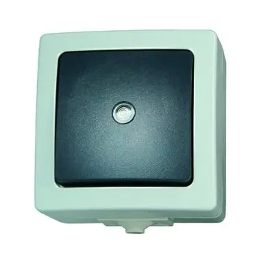 Must-Have Kopp Einzeltaster grau 1S AP NAUTIC IP44