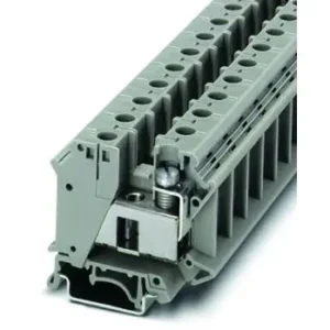 Beliebt Phoenix Reihenklemme 0,75-35qmm 1Etage grau 125A Hutschiene 35mm