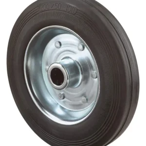 Preiswert BS Rollen Gummirad 200 mm Stahlblech mit Rollenkorblager