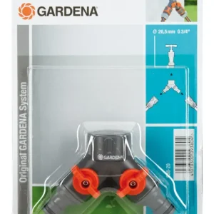 Gardena Zwei-Wege-Ventil für Wandhalter mit 26,5 mm G 3/4" Gewinde Billig