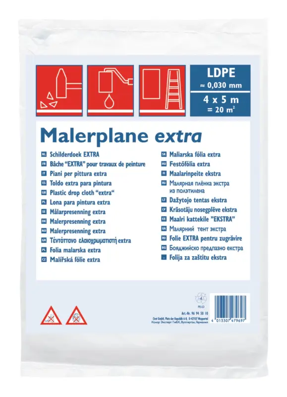 Color Expert Bauplane LDPE reg. 30 my 4 x 5 m transluzent Top-Seller