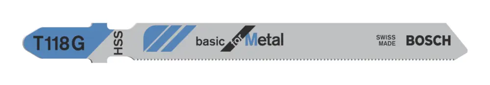 Bestpreis Bosch Zubehör Stichsägeblatt T 118 G Basic for Metal - 5er Pack