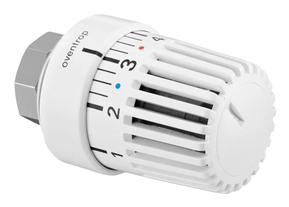 Sonderangebot OVENTROP Sonder-Thermostat Uni LA M 28 x 1,5 Skalenkappe 0 ^ 1 - 5, mit Nullstellung - weiß