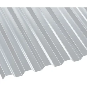 Finale Aktion Einsteiger Polycarbonat Profilplatte Trapez 76/18 1040 x 3000 x 0,8 mm - Klar