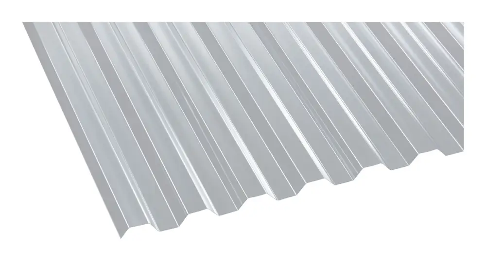 Finale Aktion Einsteiger Polycarbonat Profilplatte Trapez 76/18 1040 x 3000 x 0,8 mm - Klar