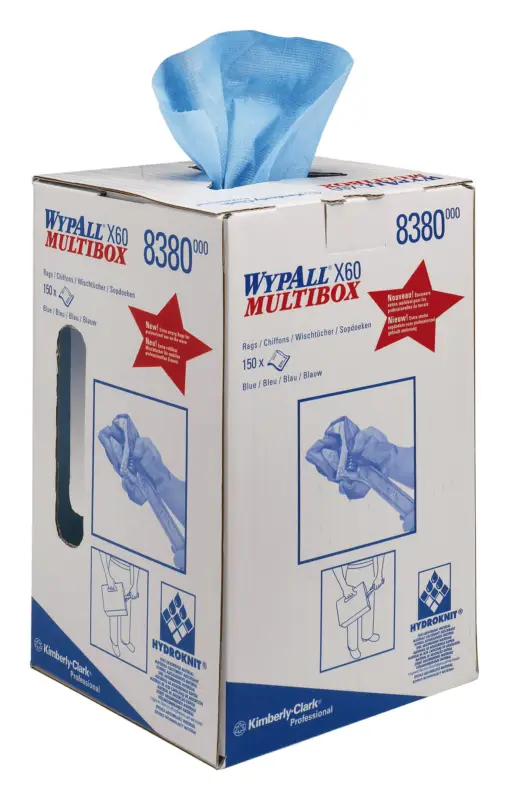 Preisknaller WypAll X60 Wischtücher 24,5 x 42 cm hellblau 150 Blatt