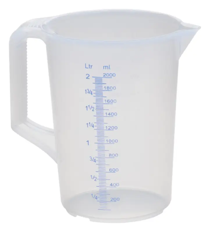Kracherpreis Hünersdorff Messkanne geschlossener Griff 2000 ml
