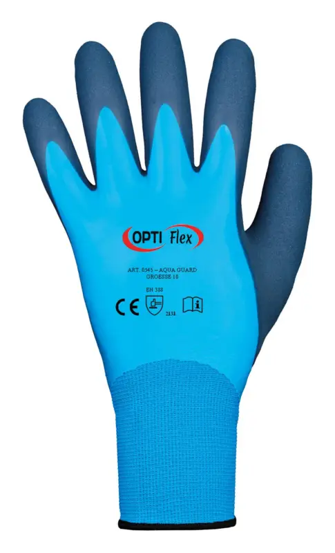 Neu Opti Flex Strickhandschuh AquaGuard Latex Größe 9(Verpackungseinheit: 1Paar)