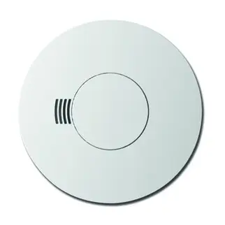 Markenprodukt Busch-Jaeger Rauchmelder 3VDC VdS anerkannt weiß Standalone 10J Batterie/Akku optisch 85dB mit Sockel