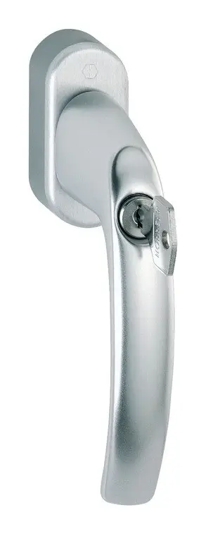 Top-Preis Hoppe Atlanta Aluminium-Dreh-/Kipp-Fenstergriff 0530S/US952 mit Secu100, Secustik und VarioFit, abschließbar - silberfarben
