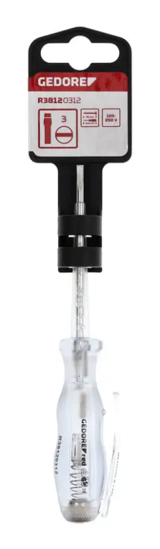 Gedore Red R38120312 Phasenprüfer 105-250 V Schlitz 3 mm 135 mm Top-Angebot