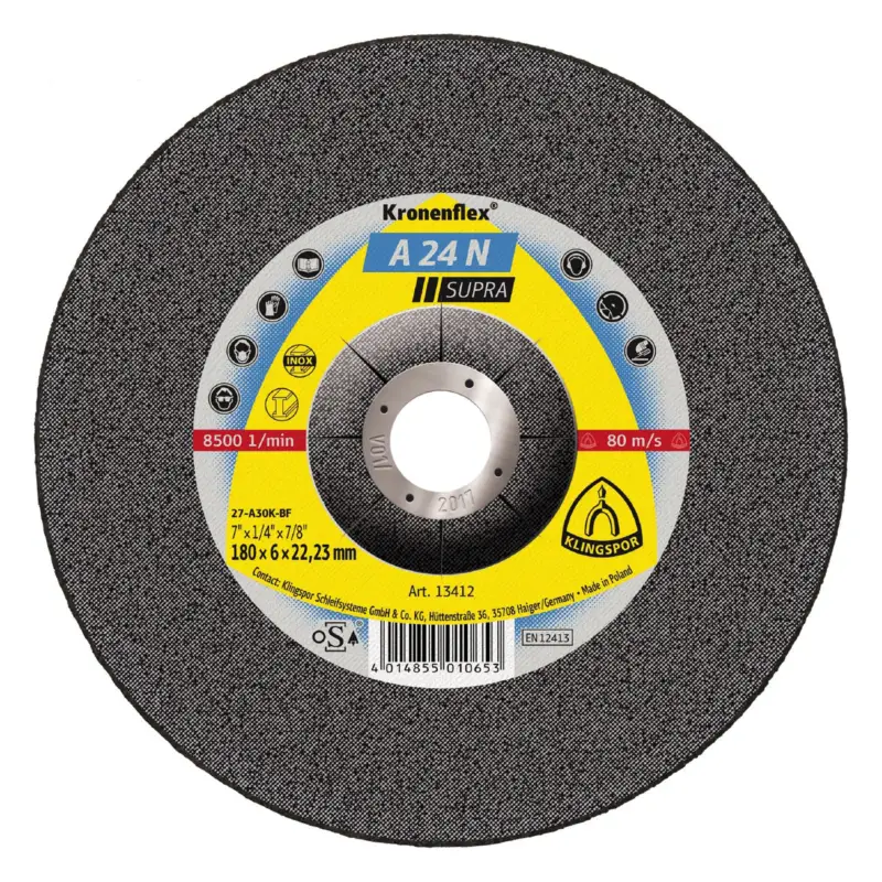 Günstig Klingspor Schruppscheibe A24N Supra 115 x 6 mm gekröpft