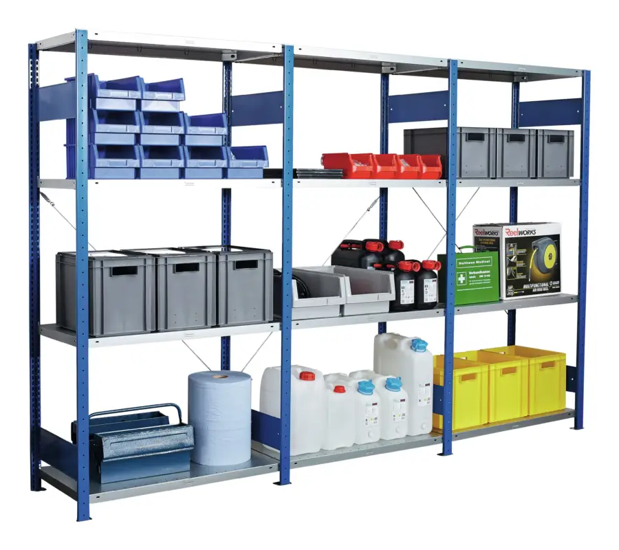 Forum Steckregal Anbaufeld 2000 x 1000 x 500 mm RAL5010 Markenprodukt