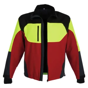 Forest Jack Red Stretchjacke, Größe XL, rot/anthrazit/gelb Knallerangebot
