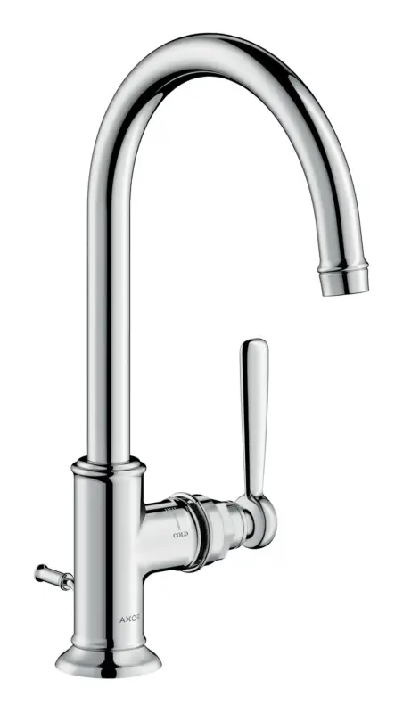 Axor Montreux Einhebel-Waschtischmischer 210 mit Hebelgriff mit Zugstangen-Ablaufgarnitur - Brushed Nickel Kracherpreis