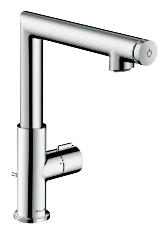 Billig Axor Uno Waschtischmischer Select 220 mit Zugstangen-Ablaufgarnitur - Chrom