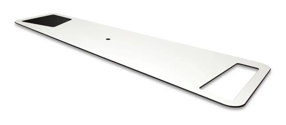 Repabad Repaboard 75 cm - Weiß#Buchstütze: Alu Eloxal Schneller Versand
