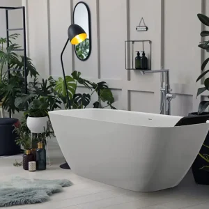 Hoesch LaSenia Freistehende Badewanne flach 1500 x 700 mm - Weiß matt Sale