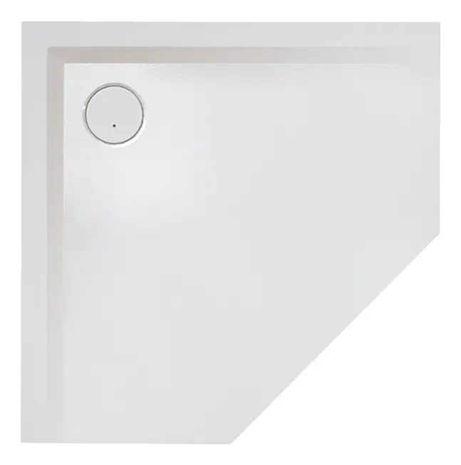 Sonderangebot Hoesch Muna Fünfeckduschwanne mit Antirutsch 1000 x 1000 mm - Weiß