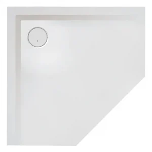 Bestseller Hoesch Muna Fünfeckduschwanne mit Antirutsch 1000 x 1000 mm - Schiefergrau