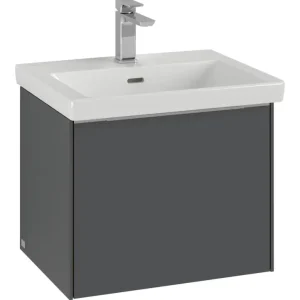Bestseller Villeroy & Boch Subway 3.0 Waschbeckenunterschrank für Becken mittig 1 Auszug 523 x 429 x 432 mm - Graphite / Monochrome Optik