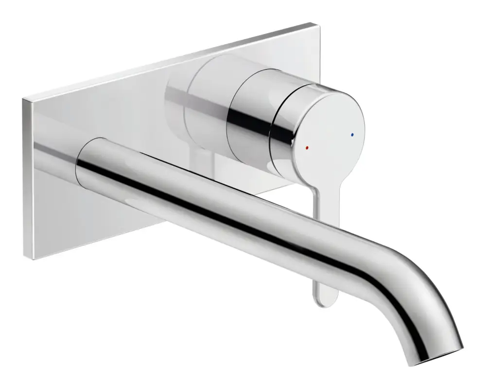 Duravit Serie C.1 Einhebel-Waschtischmischer Unterputz Ausladung 225 mm ohne Zugstangen-Ablaufgarnitur - Chrom Hochglanz Sonderaktion