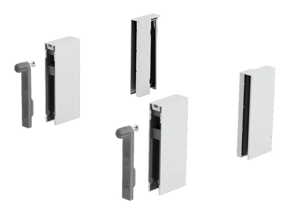 Hettich ArciTech DesignSide Adapter, 92 mm / 92 mm, weiß, links und rechts Top-Preis