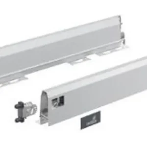 Highlight Hettich ArciTech Set Zarge, Zargenhöhe 94 mm x NL 450 mm, silber, links und rechts