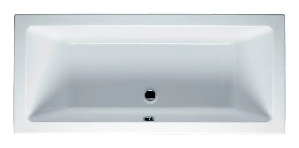 Echt Riho Lusso Rechteckbadewanne 1900 x 800 mm - Weiß Glänzend